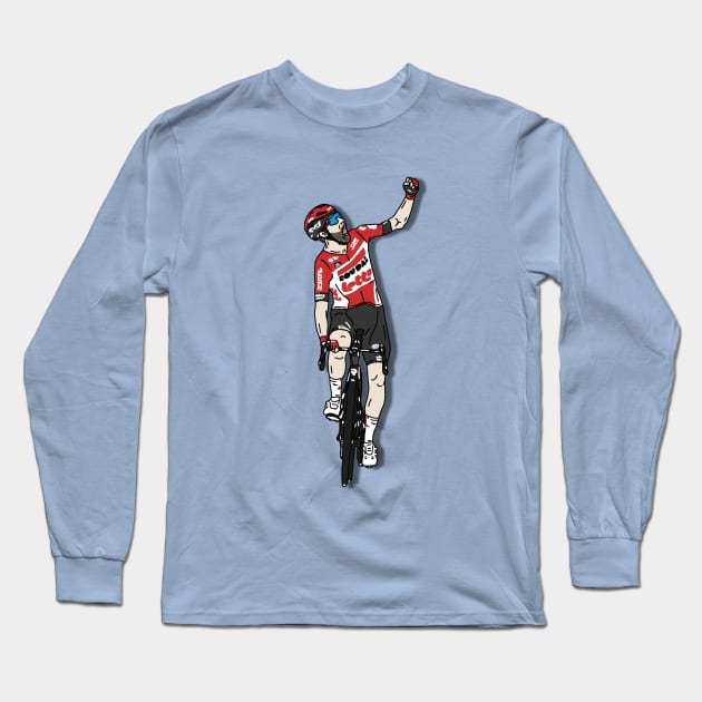 Thomas De Gendt Giro 2022 - Stage 8 Victory Long Sleeve T-Shirt by p3p3ncil